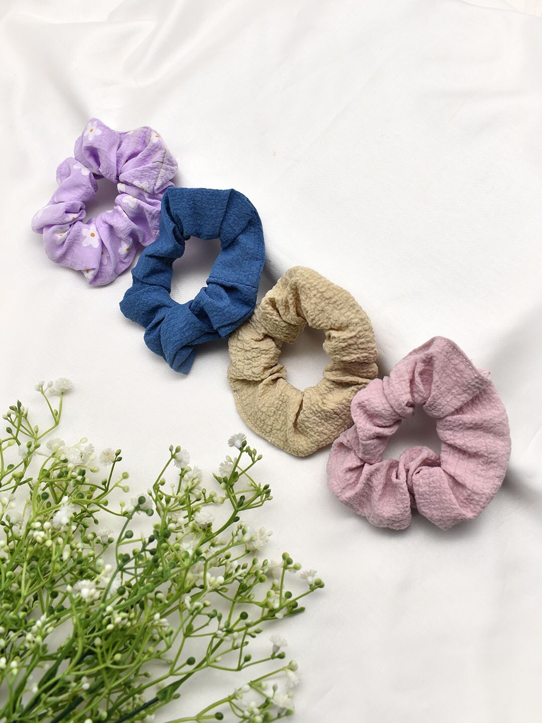

JOKER & WITCH Women Multicoloured Set of 3 Ponytail Holders, Multi