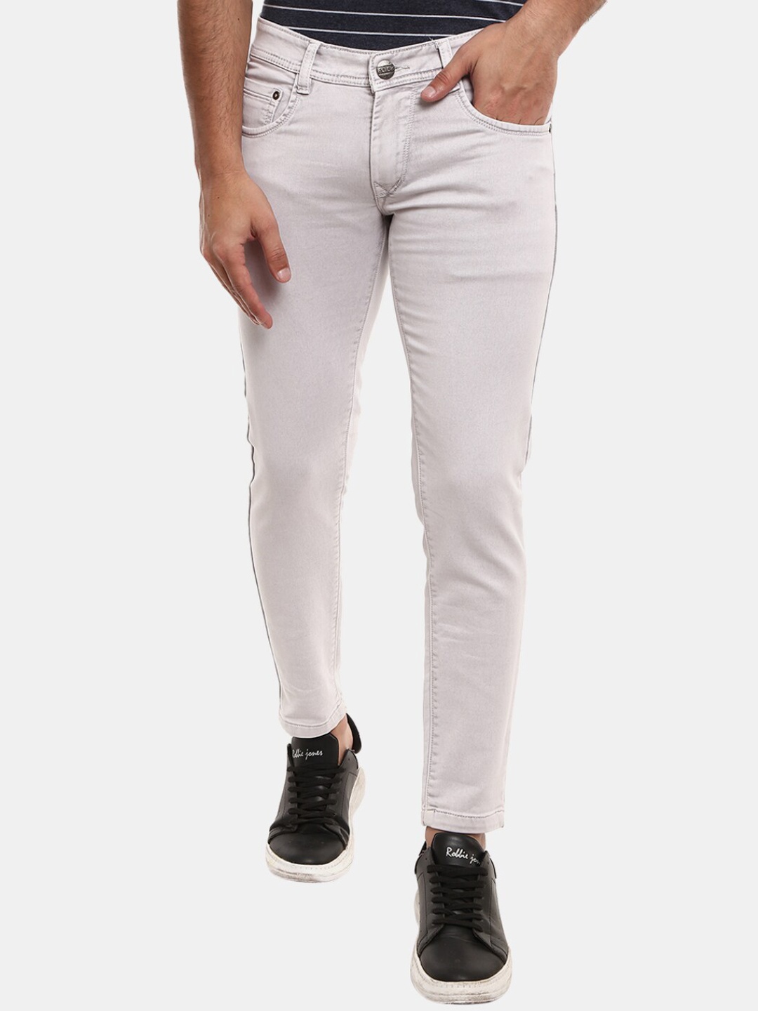 

V-Mart Men Grey Slim Fit Jeans