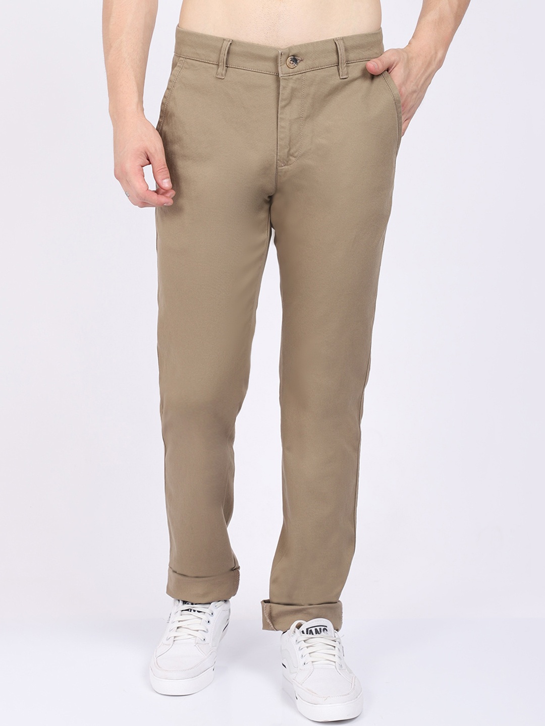 

Cantabil Men Khaki Trousers
