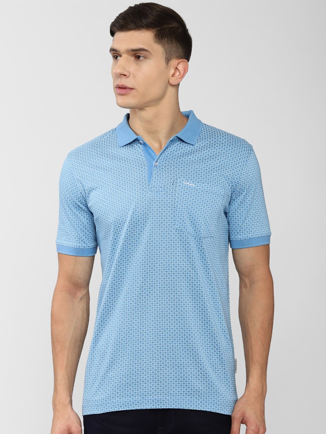 

Van Heusen Men Blue Polo Collar T-shirt