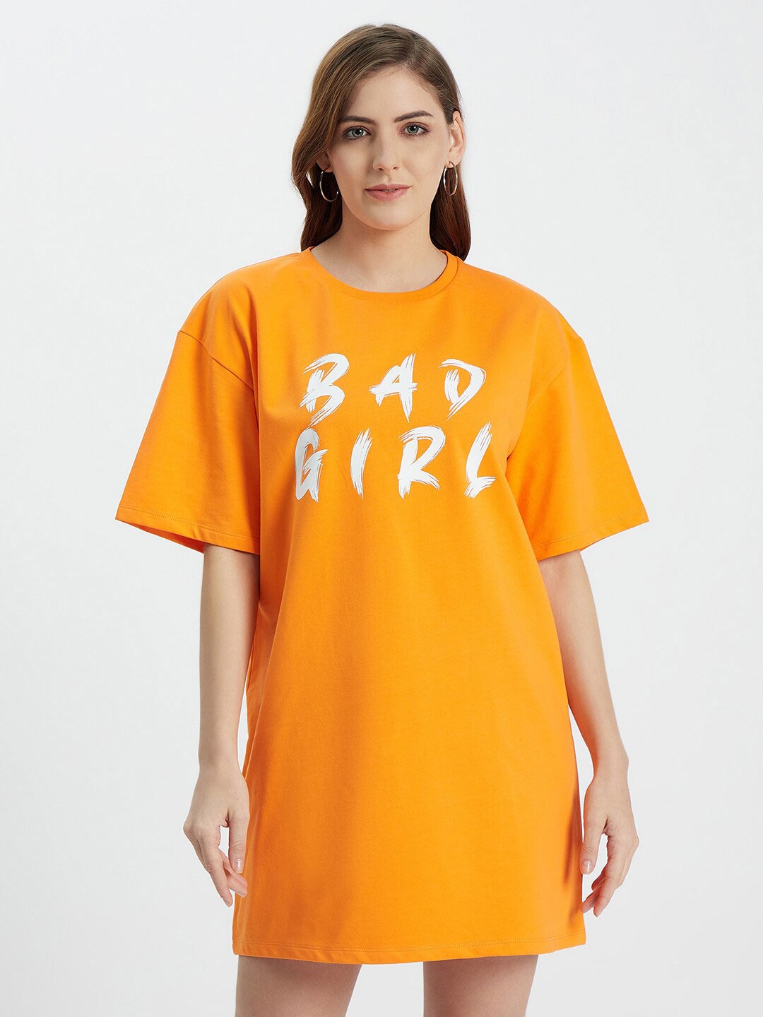 

EDRIO Orange T-shirt Dress