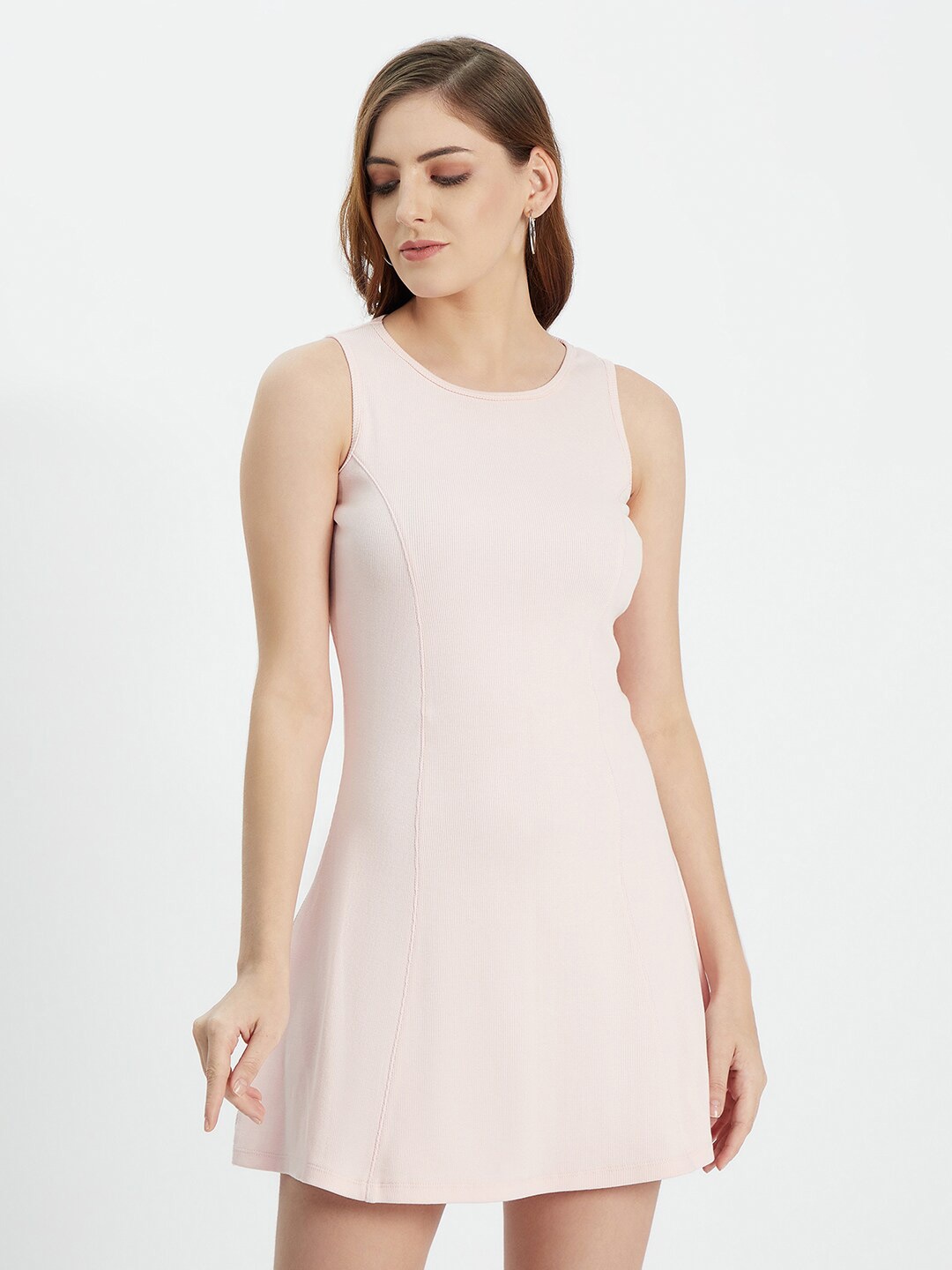 

EDRIO Pink Mini Dress