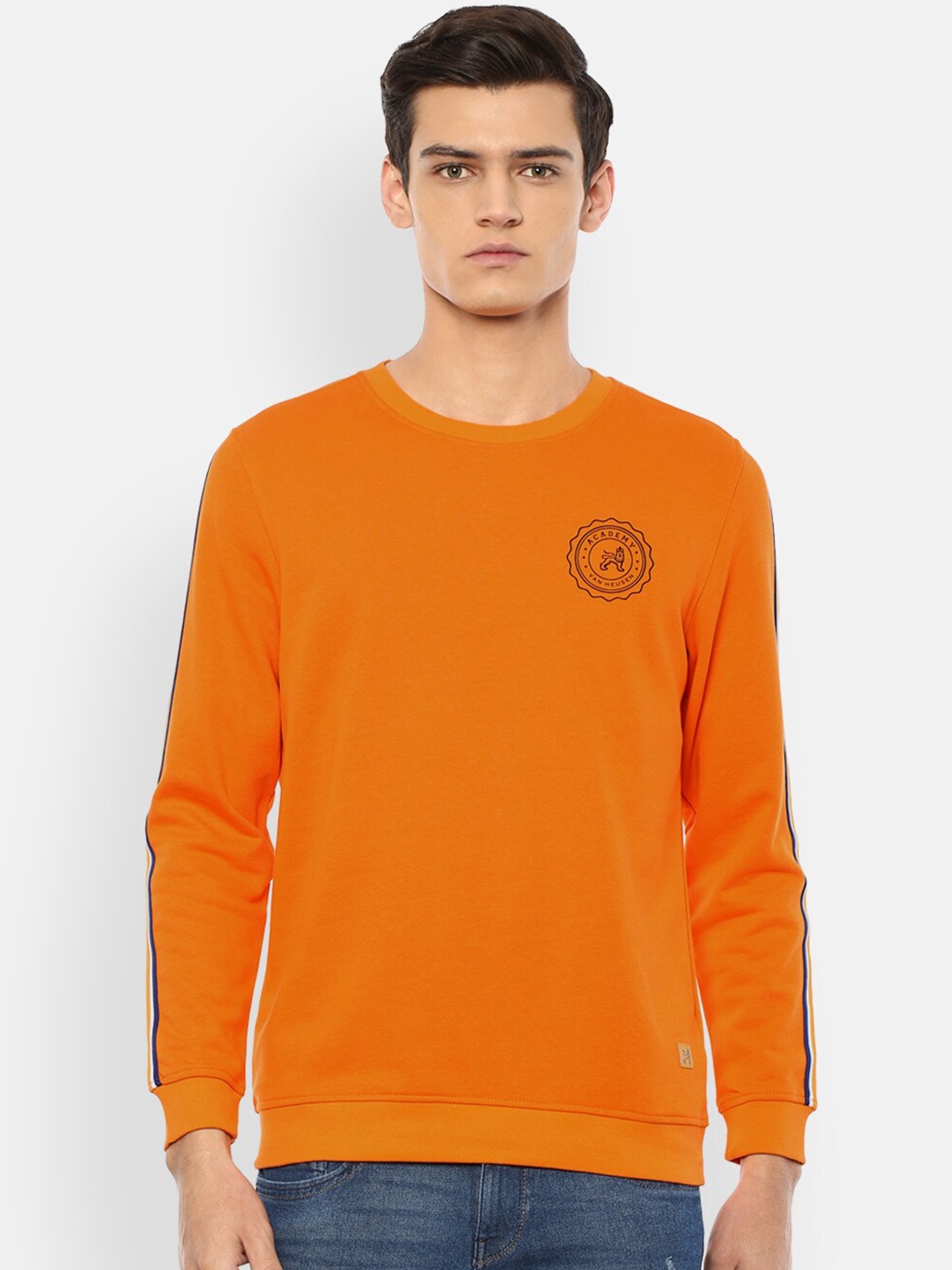 

Van Heusen ACADEMY Men Orange Sweatshirt