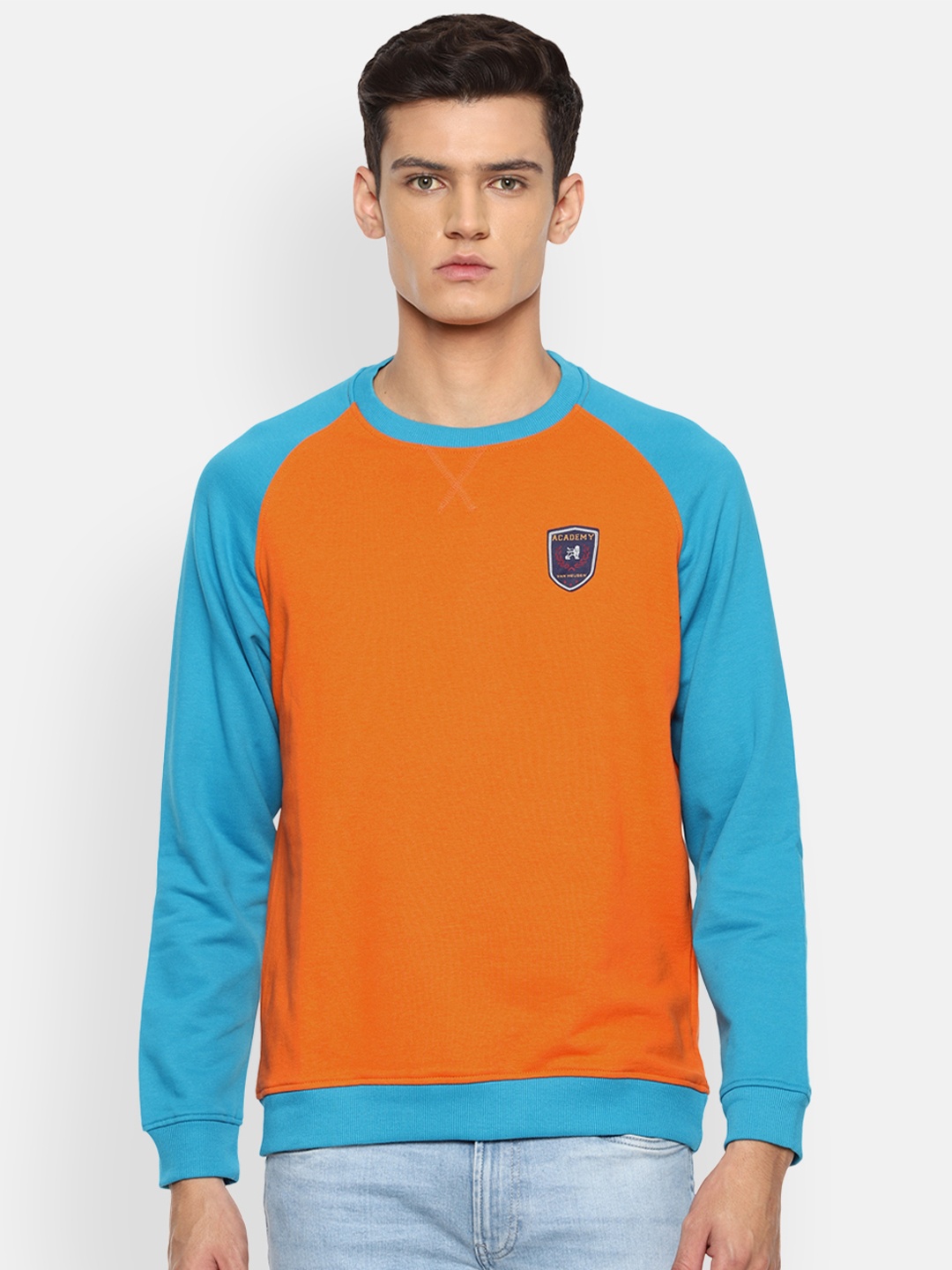 

Van Heusen ACADEMY Men Orange Sweatshirt