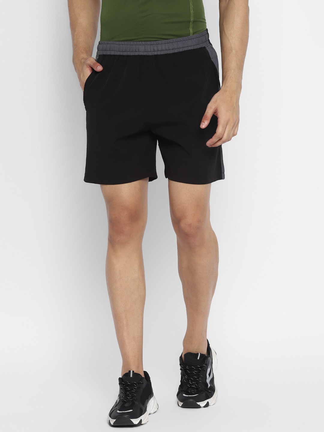 

OFF LIMITS Men Black Training or Gym Sports Shorts