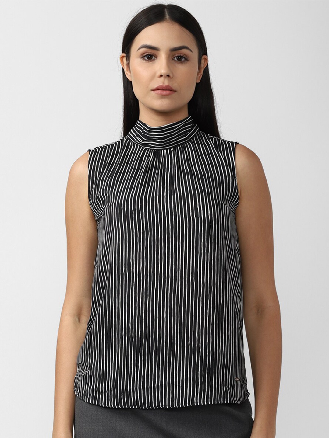 

Van Heusen Woman Black Striped Top