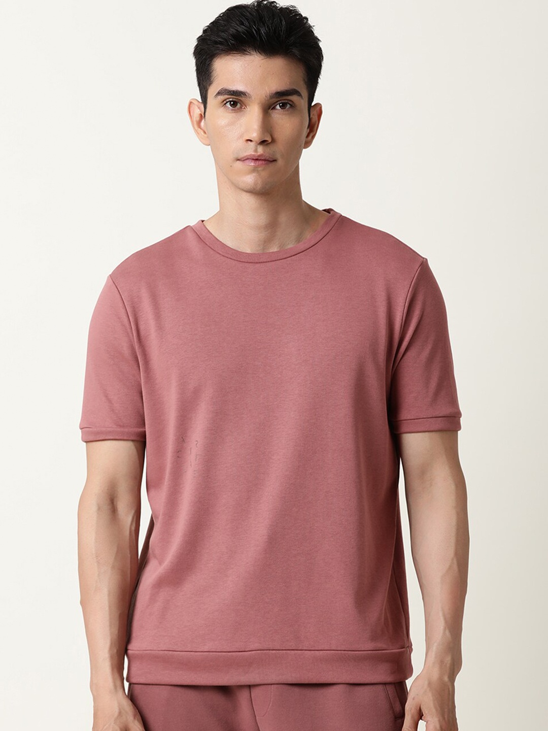 

ARTICALE Men Raw Edge Slim Fit T-shirt, Na