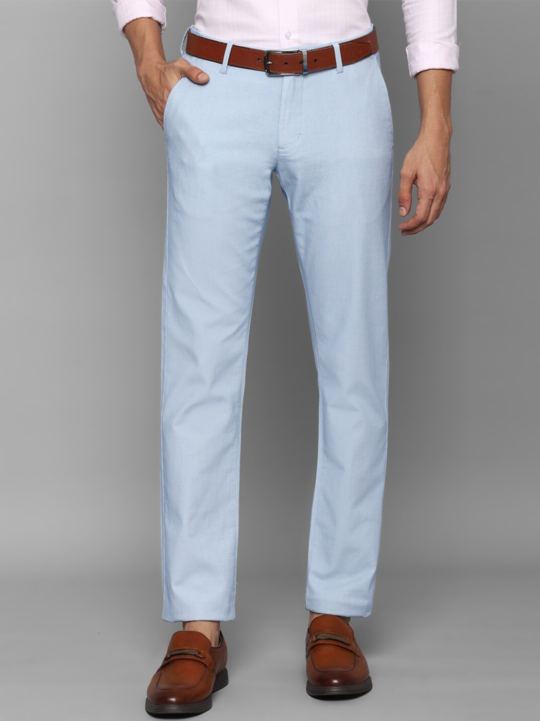 

Allen Solly Men Blue Slim Fit Trousers