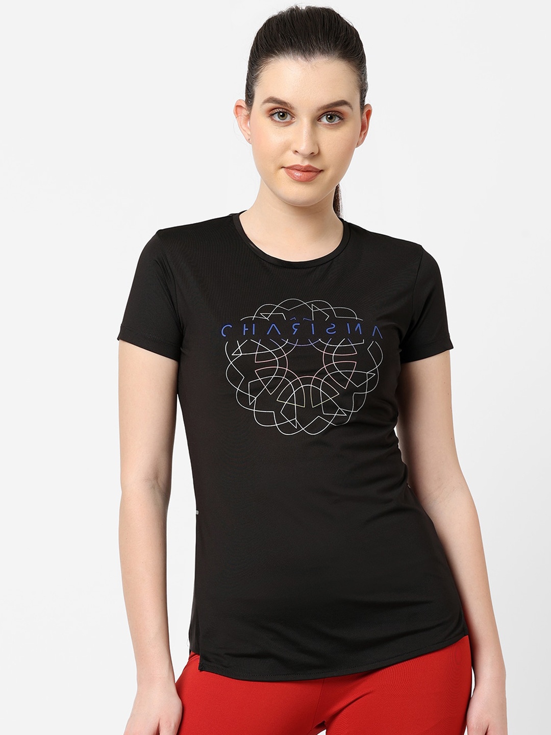 

Sweet Dreams Women Black & White Printed Lounge T-shirt