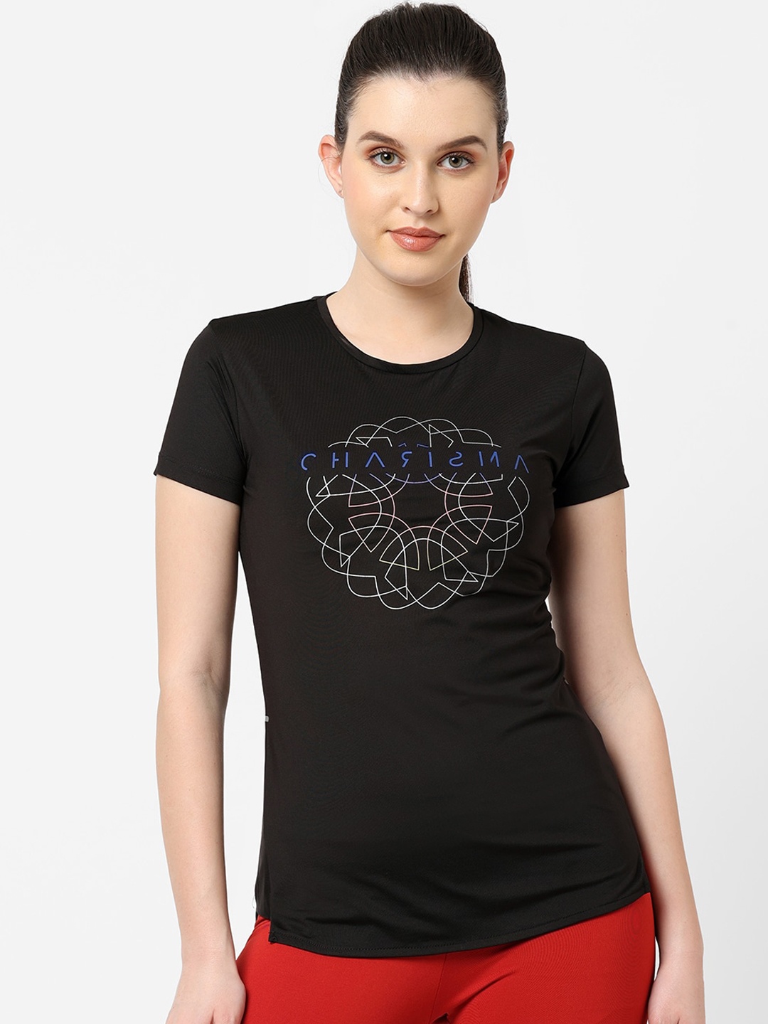 

Sweet Dreams Women Black Printed Lounge Tshirts