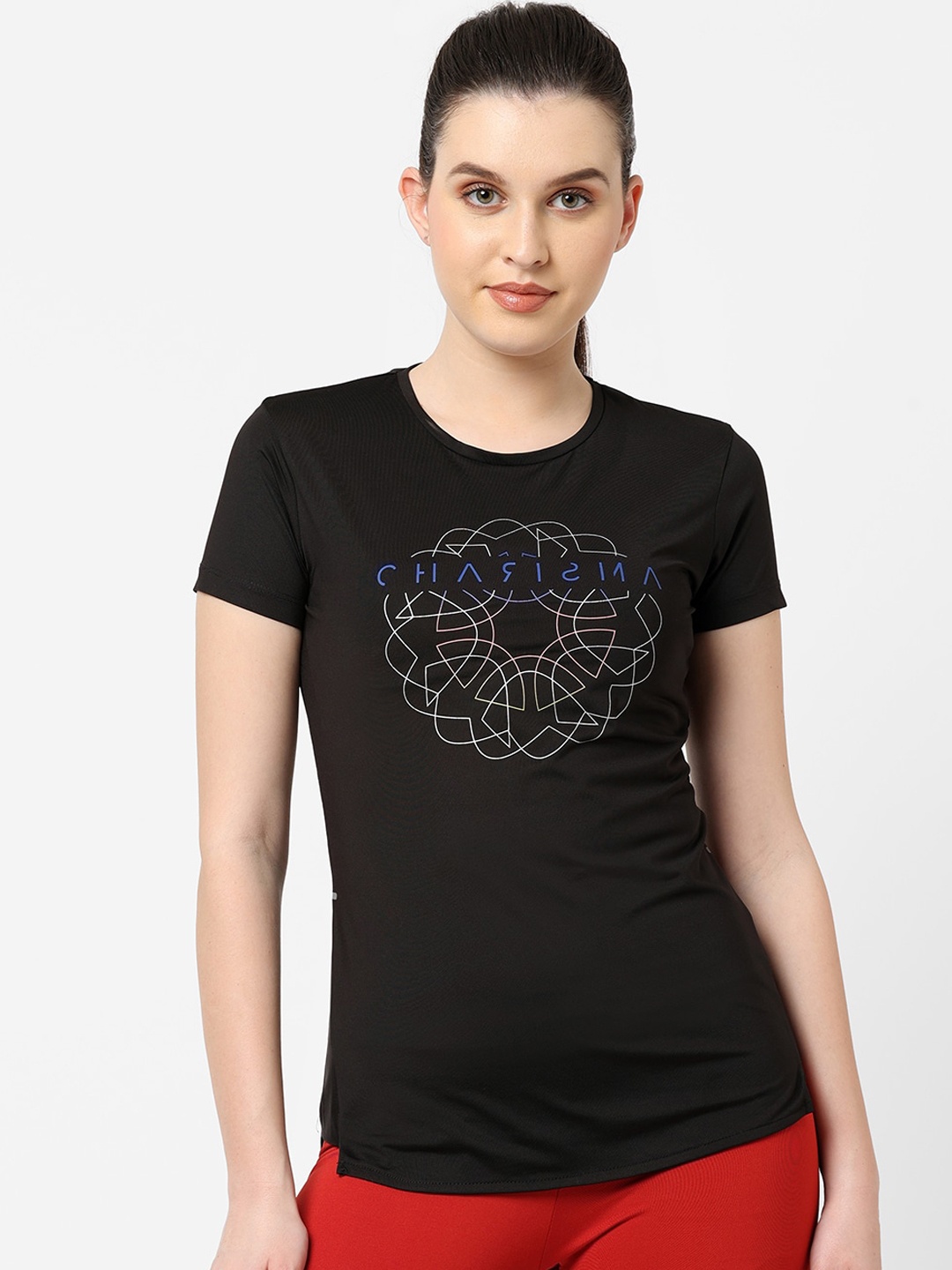 

Sweet Dreams Women Black Printed Lounge Tshirts