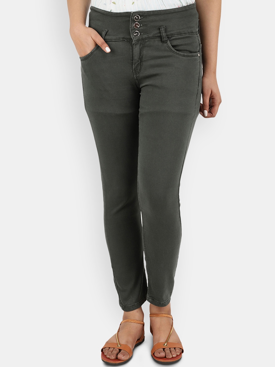 

V-Mart Women Green Trousers