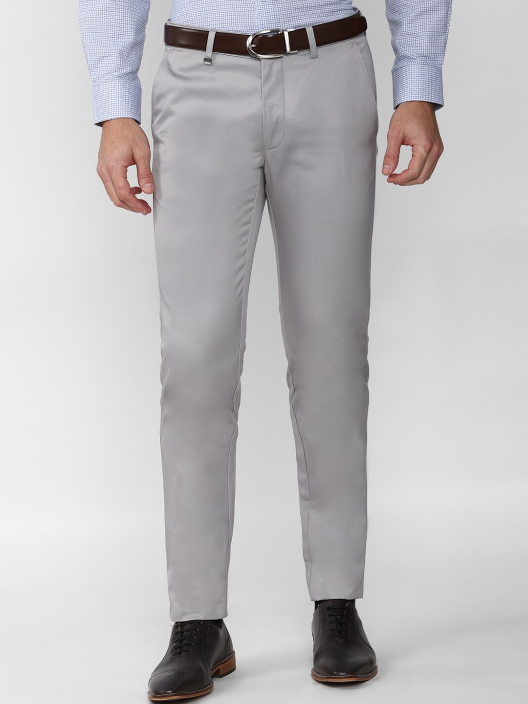 

Van Heusen Men Grey Slim Fit Trousers