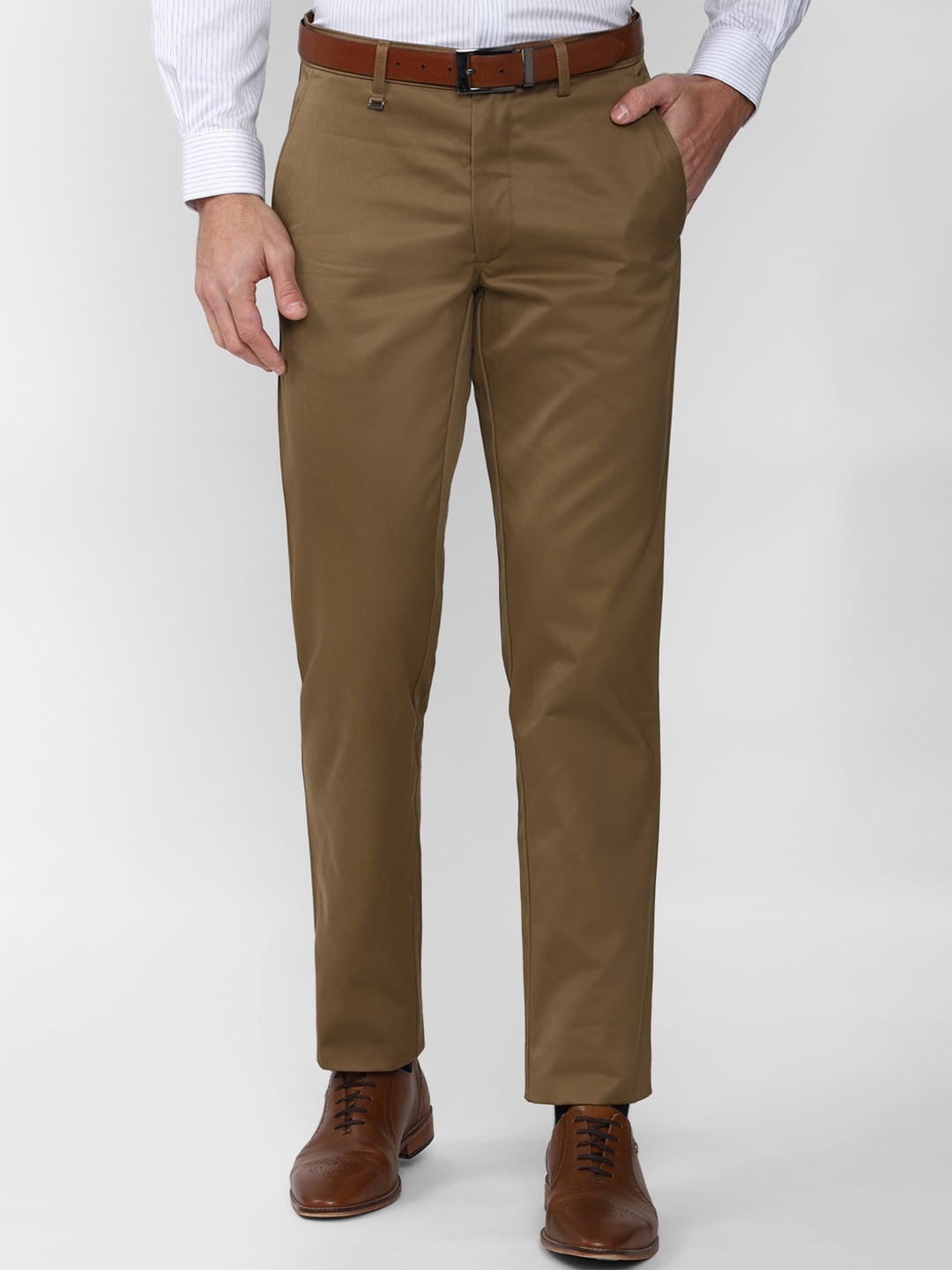 

Van Heusen Men Brown Trousers