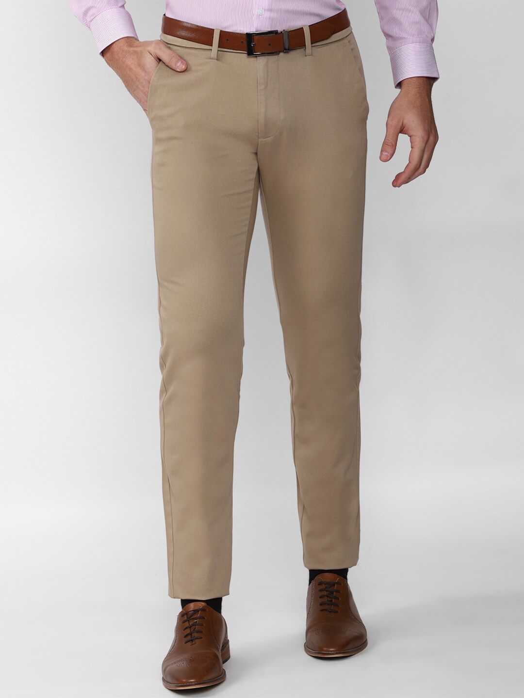 

Van Heusen Men Khaki Slim Fit Trousers