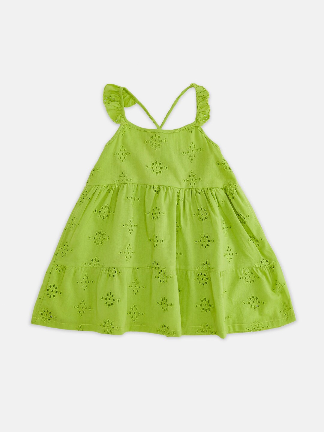 

Pantaloons Baby Green A-Line Dress