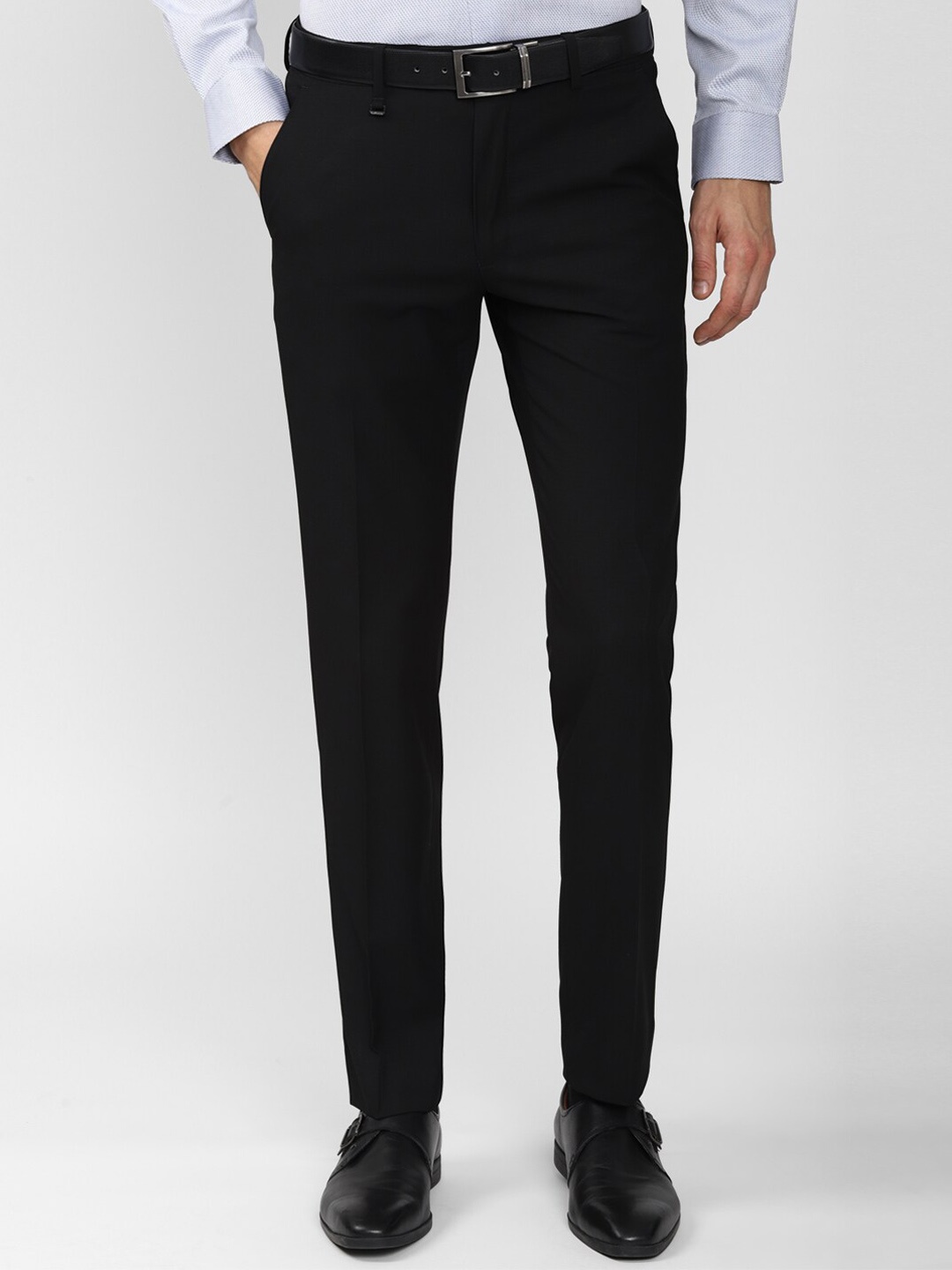 

Van Heusen Men Black Slim Fit Trousers