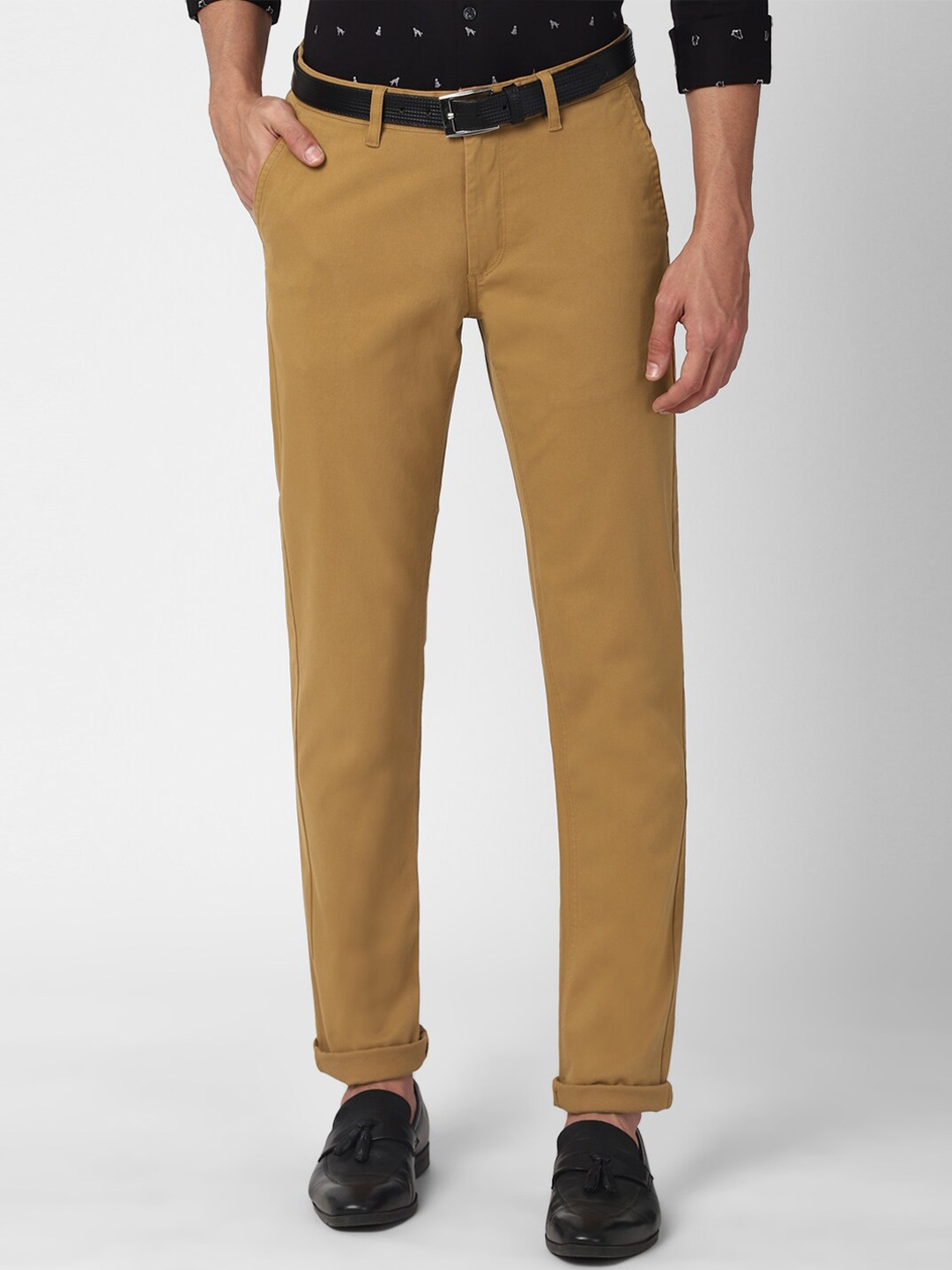 

Van Heusen ACADEMY Men Brown Slim Fit Trousers