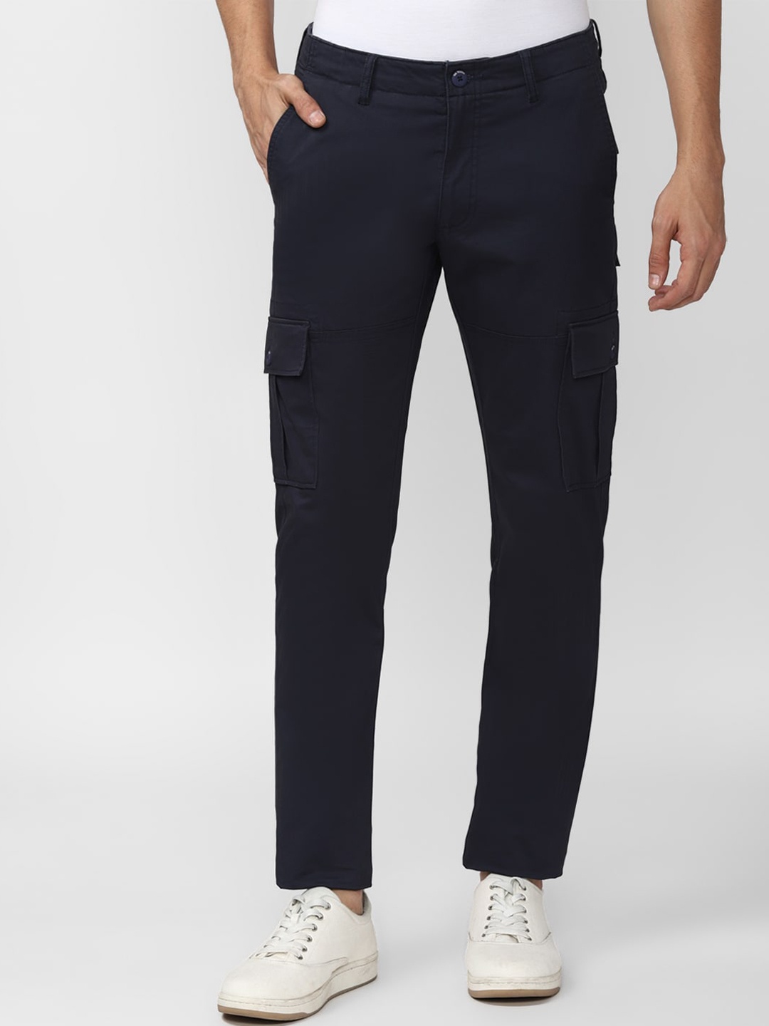 

Van Heusen Sport Men Navy Blue Slim Fit Trousers