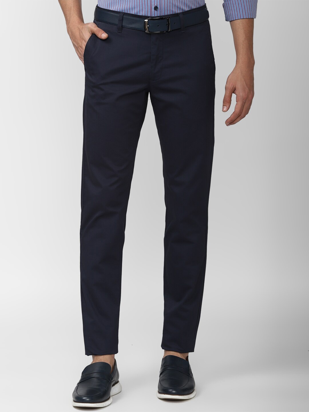 

Van Heusen Sport Men Navy Blue Slim Fit Trousers