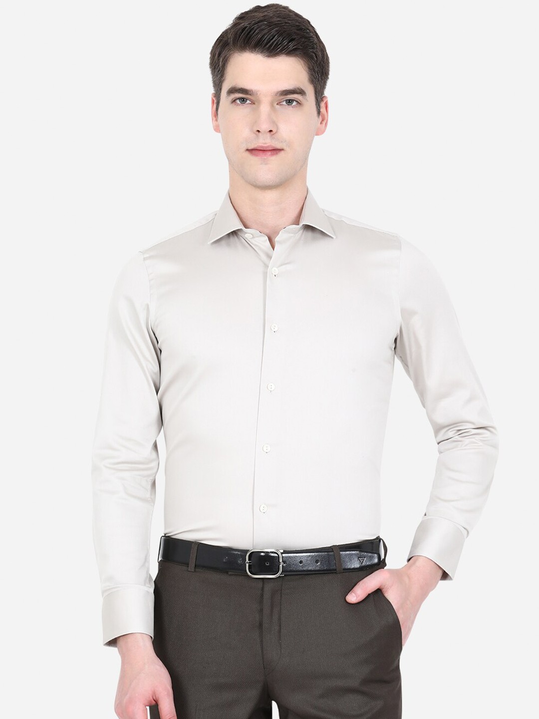 

WYRE Men Grey Slim Fit Formal Shirt