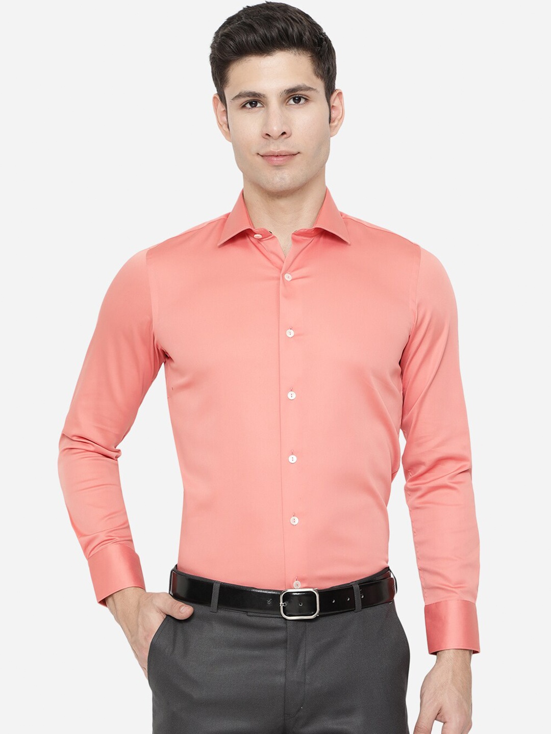 

WYRE Men Pink Slim Fit Formal Shirt