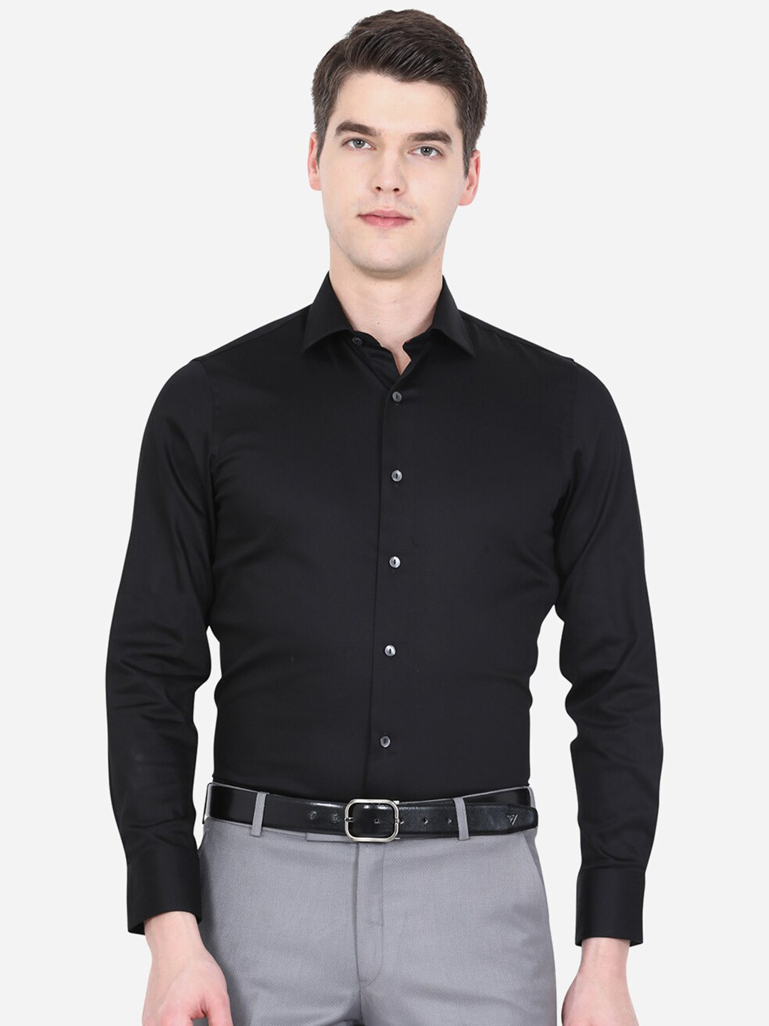 

WYRE Men Black Slim Fit Formal Shirt