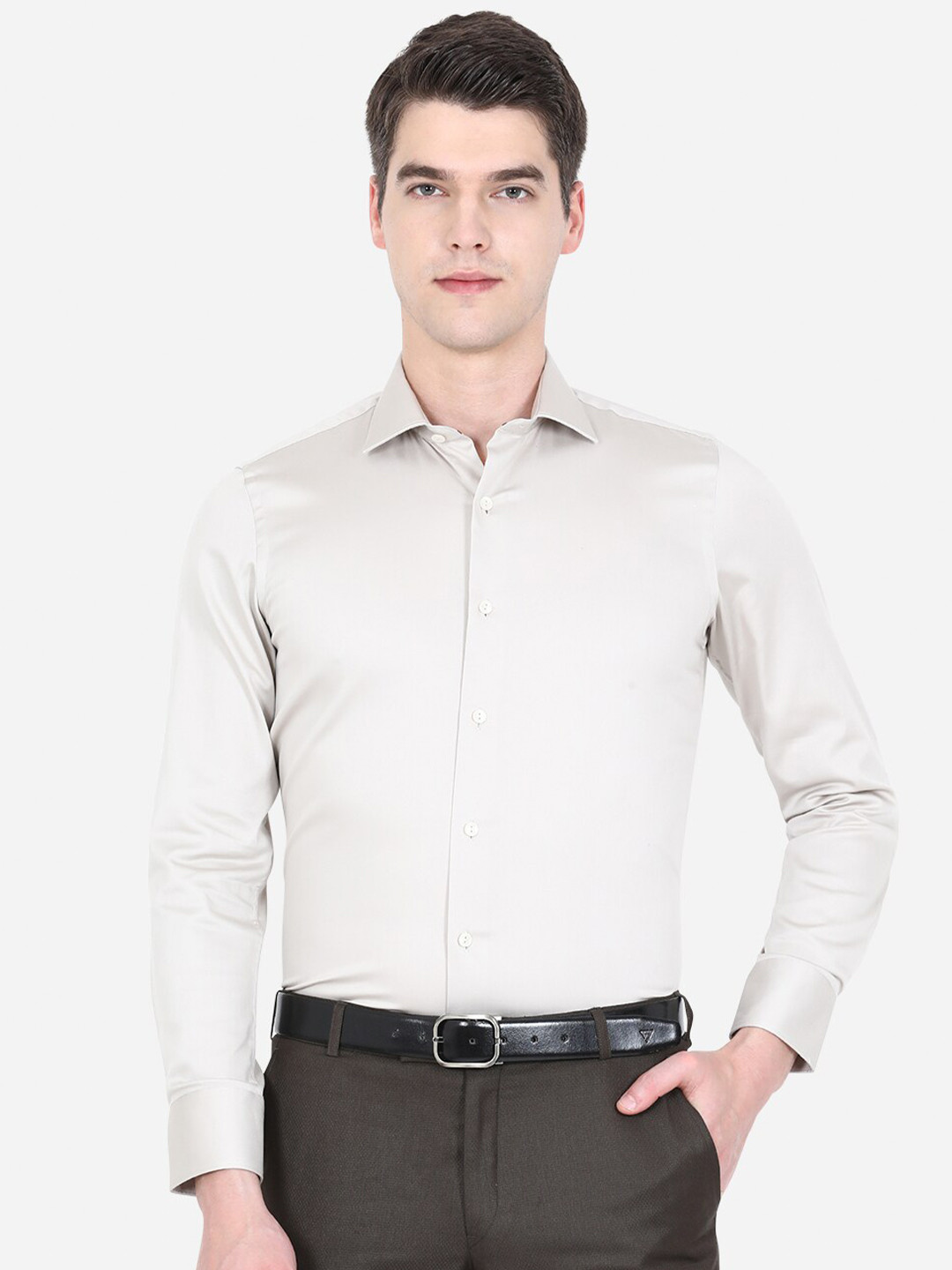 

WYRE Men Grey Slim Fit Formal Shirt
