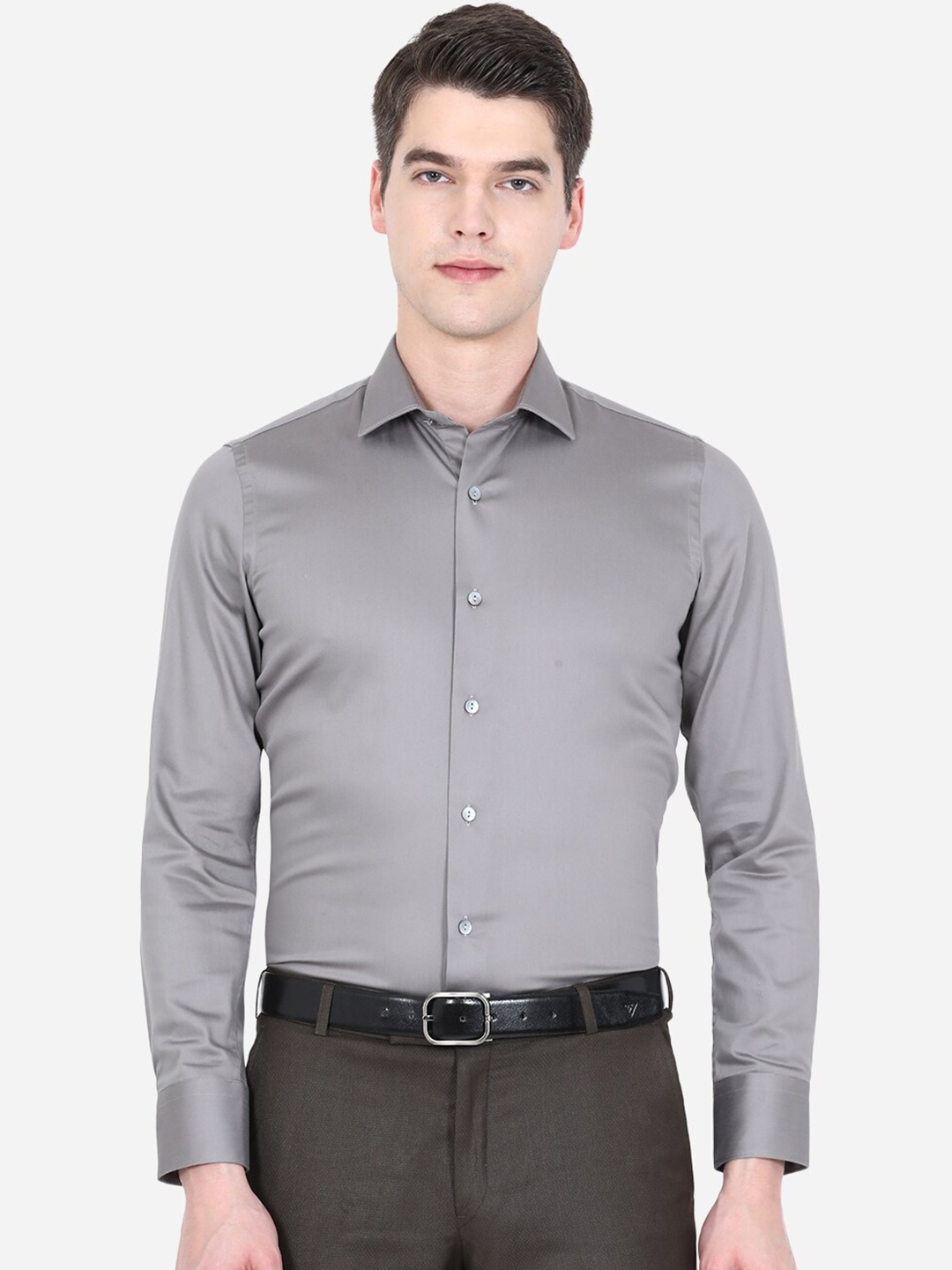 

WYRE Men Grey Slim Fit Formal Shirt