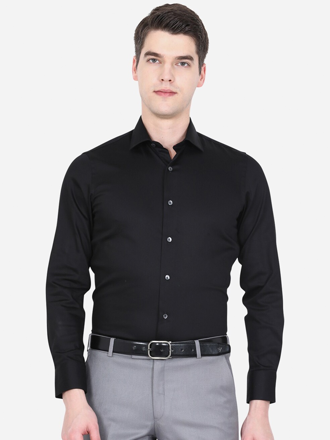 

WYRE Men Black Slim Fit Formal Shirt