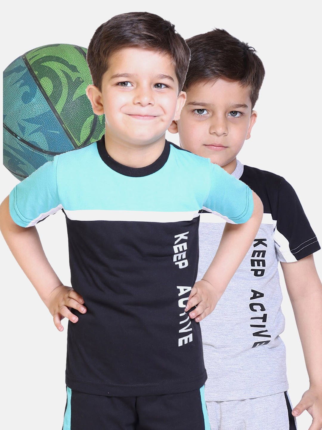 

KEPA Boys Grey 2 Colourblocked T-shirt
