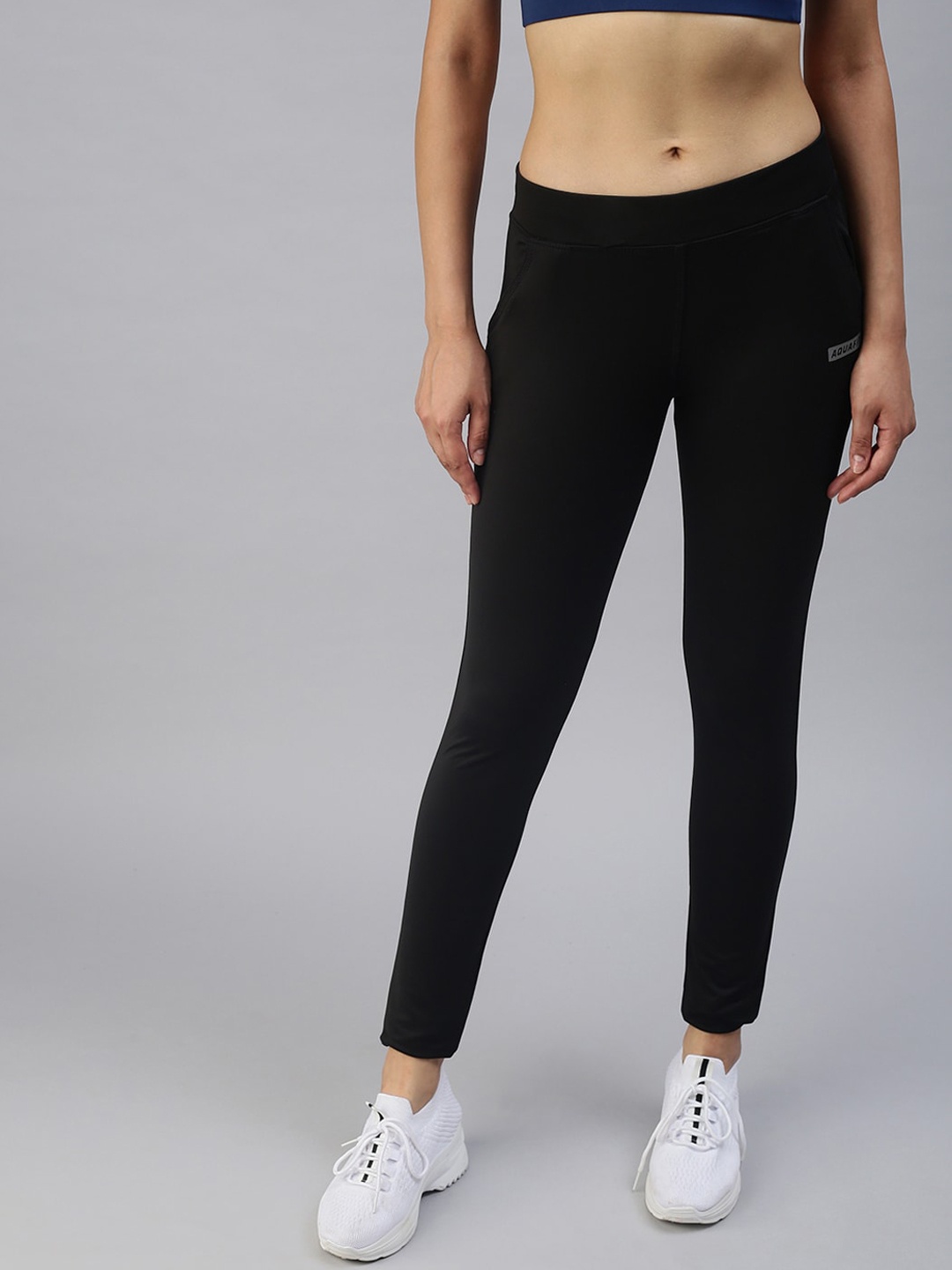 

SHOWOFF Women Black Solid Track Pants