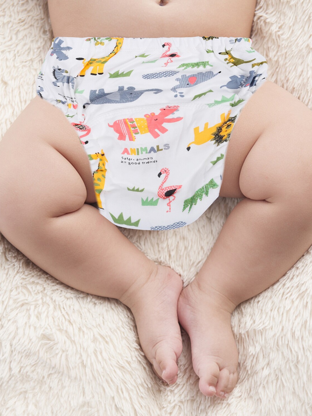 

Baby Moo Multicolored Reusable Cloth Training Diaper Panty, Multi