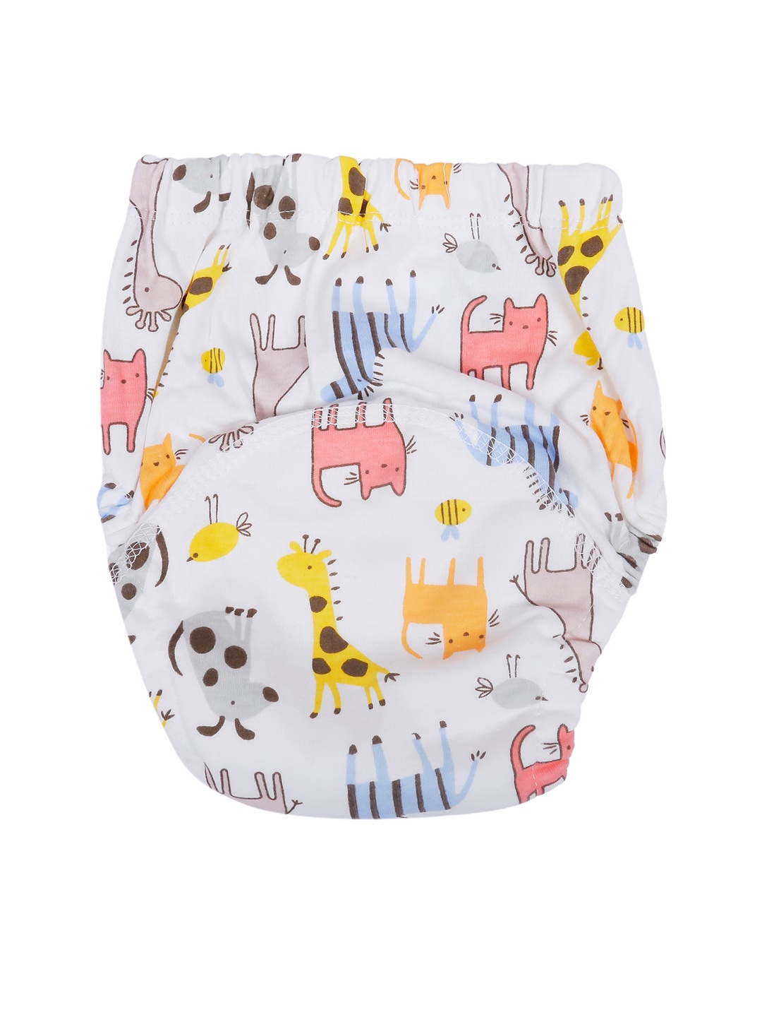 

Baby Moo Kids Multicolored Reusable Cloth Diaper, Multi