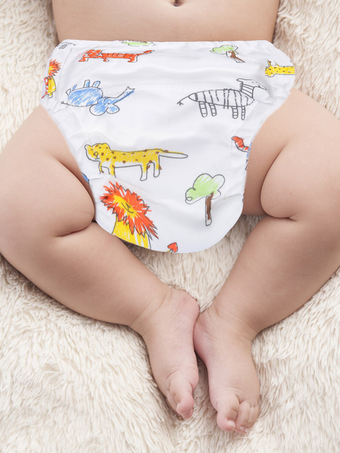

Baby Moon Multicolored Reusable Cloth Training Diaper Panty, Multi