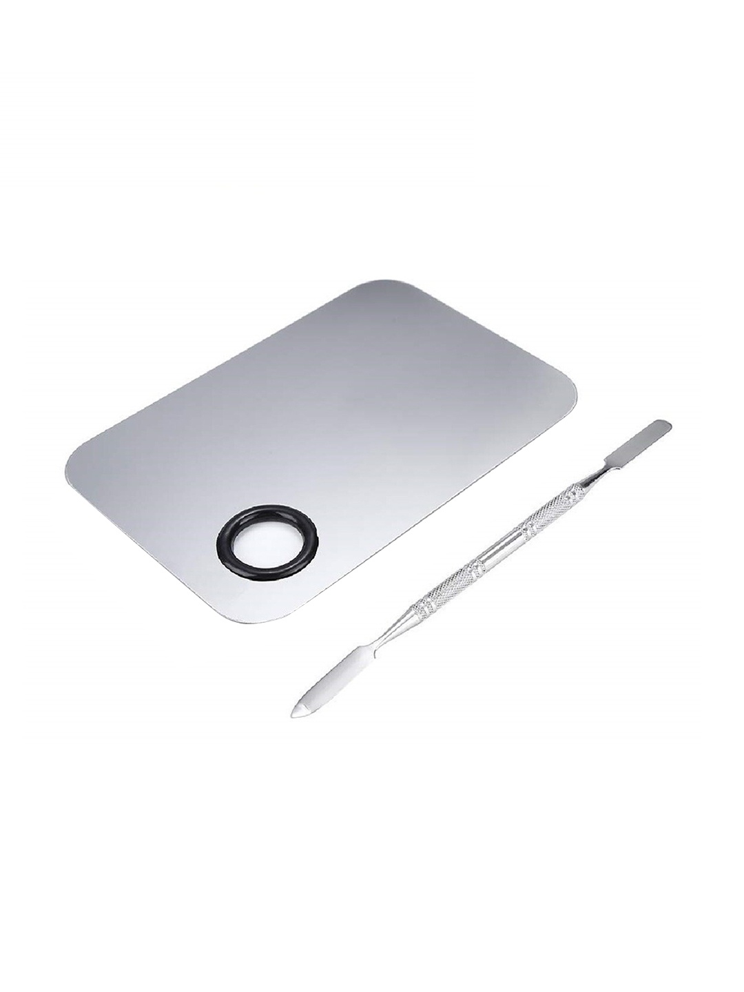 

Beaute Secrets Makeup Blending Palette with Spatula - Silver-Toned
