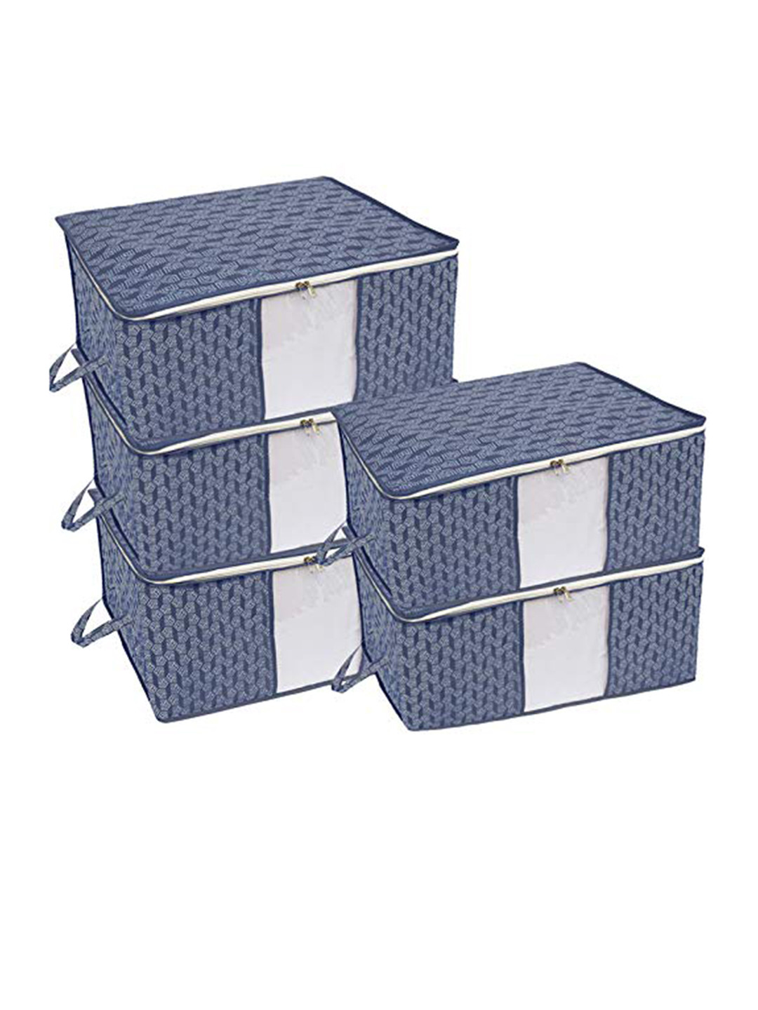 

Homestrap Set-5 Underbed Storage Organizer, Navy blue