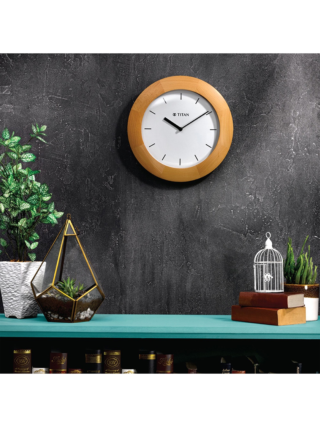 

Titan Brown & White Contemporary Wall Clock