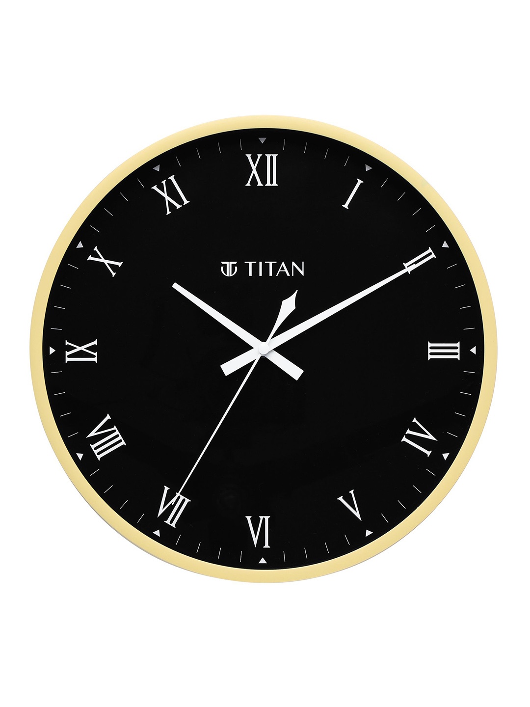 

Titan Cream-Coloured & Black Contemporary Wall Clock