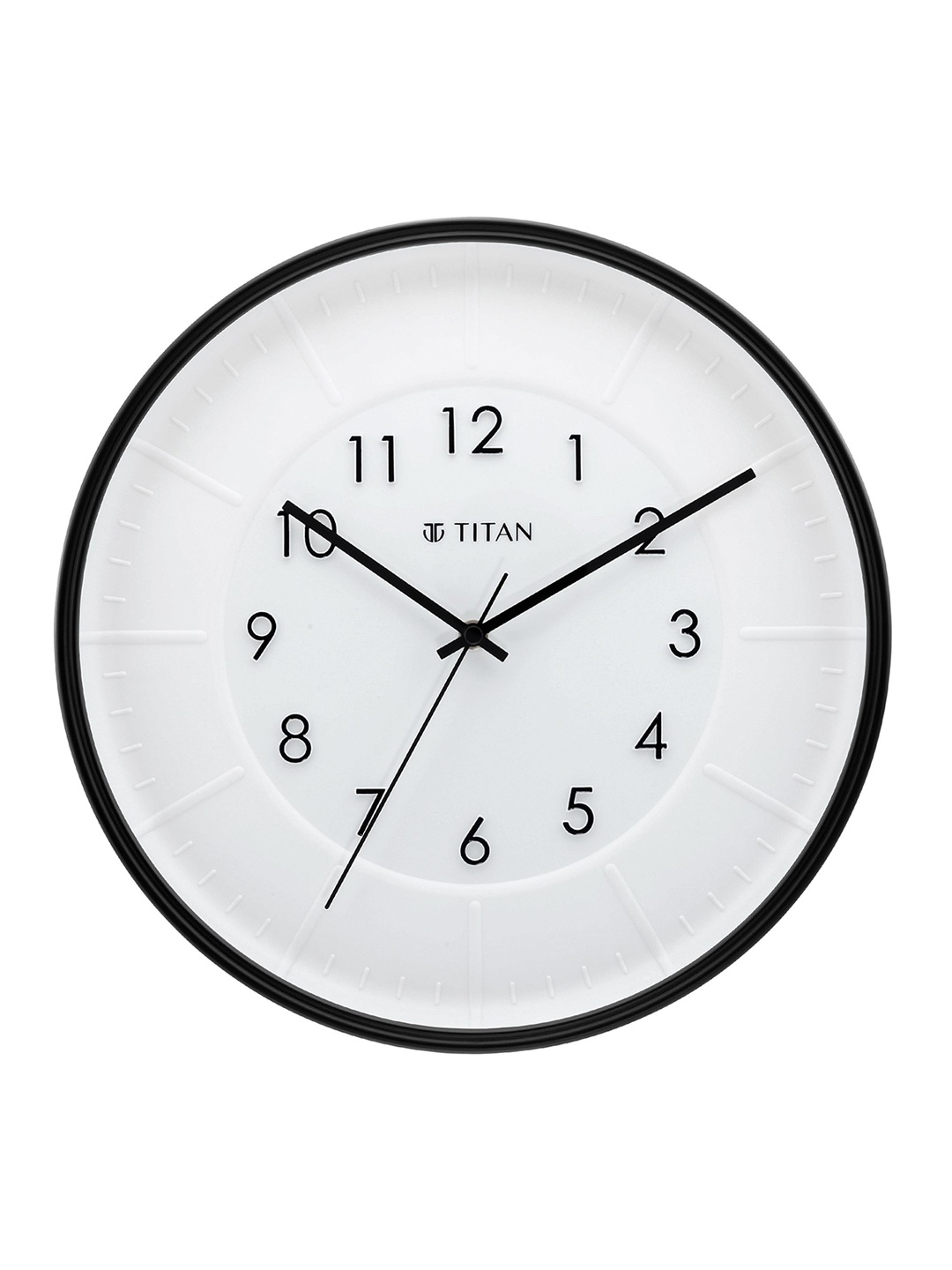 

Titan Black & White Analogue Contemporary Wall Clock