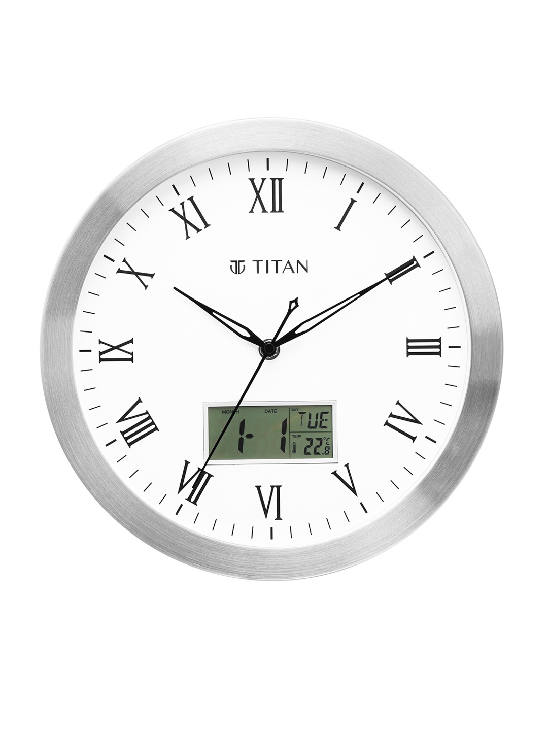 

Titan Steel & White Printed Analogue Contemporary Wall Clock