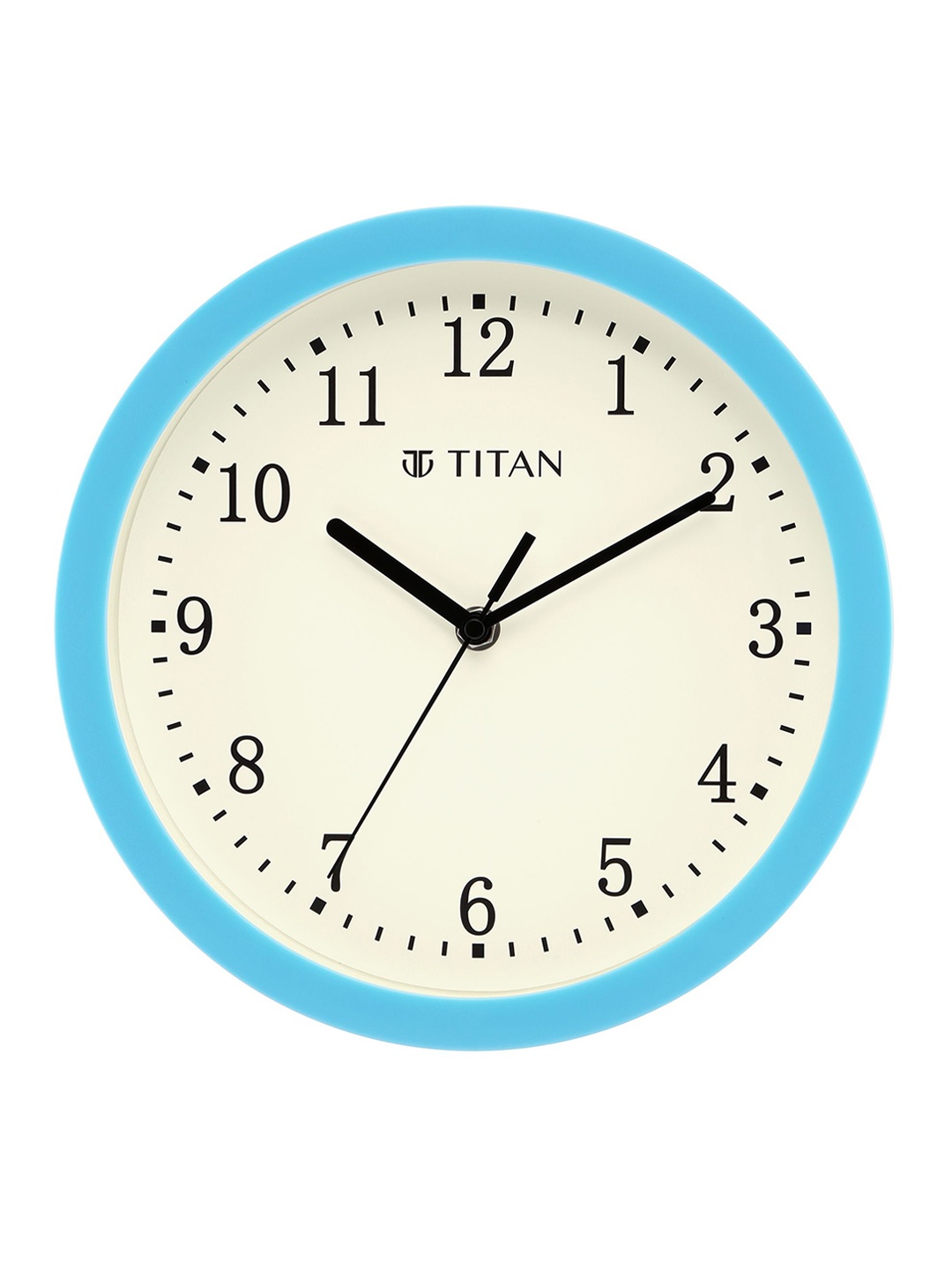 

Titan Blue & Cream-Coloured Solid Contemporary Analogue Wall Clock