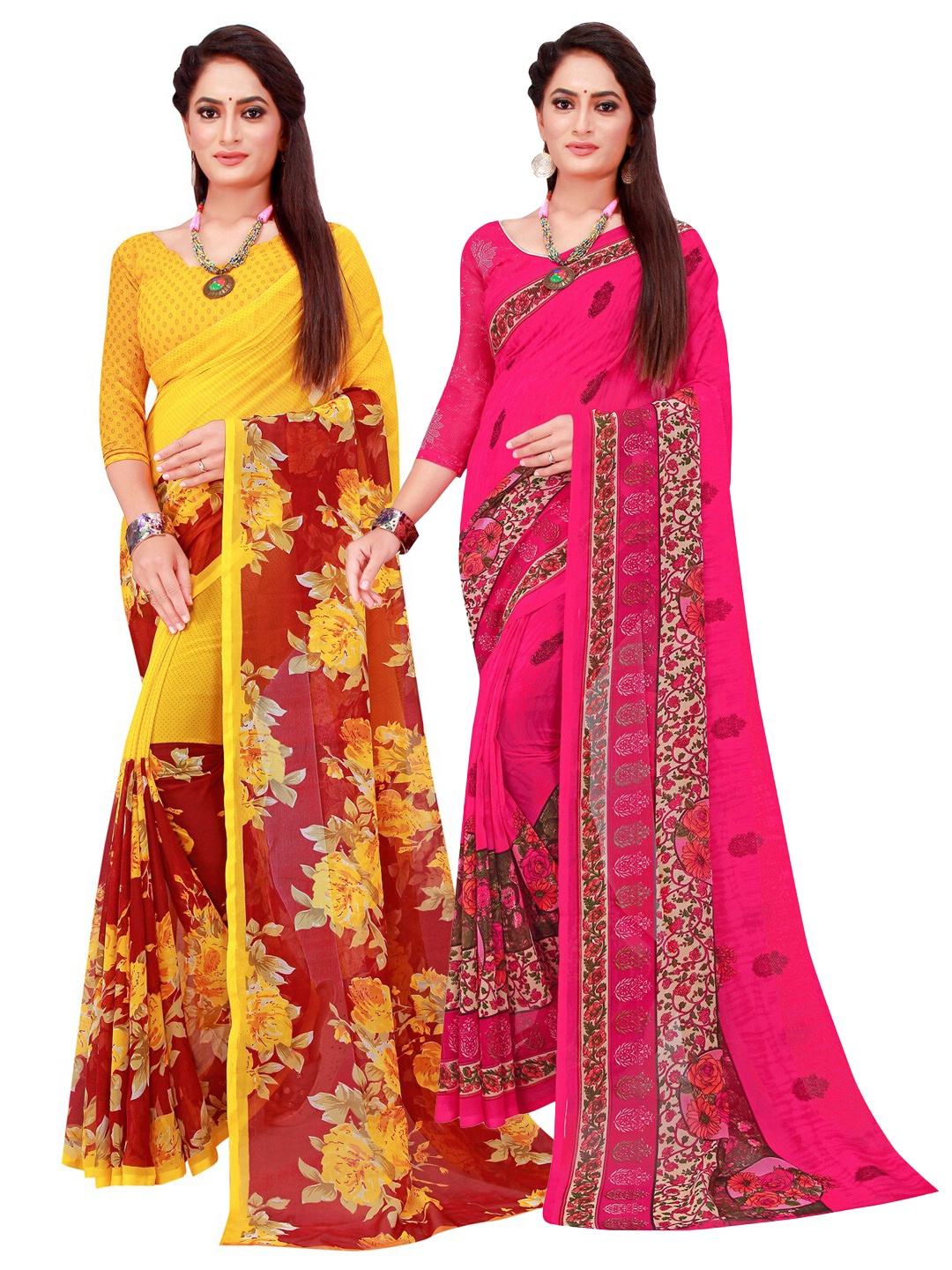 

Florence Women Maroon Sarees