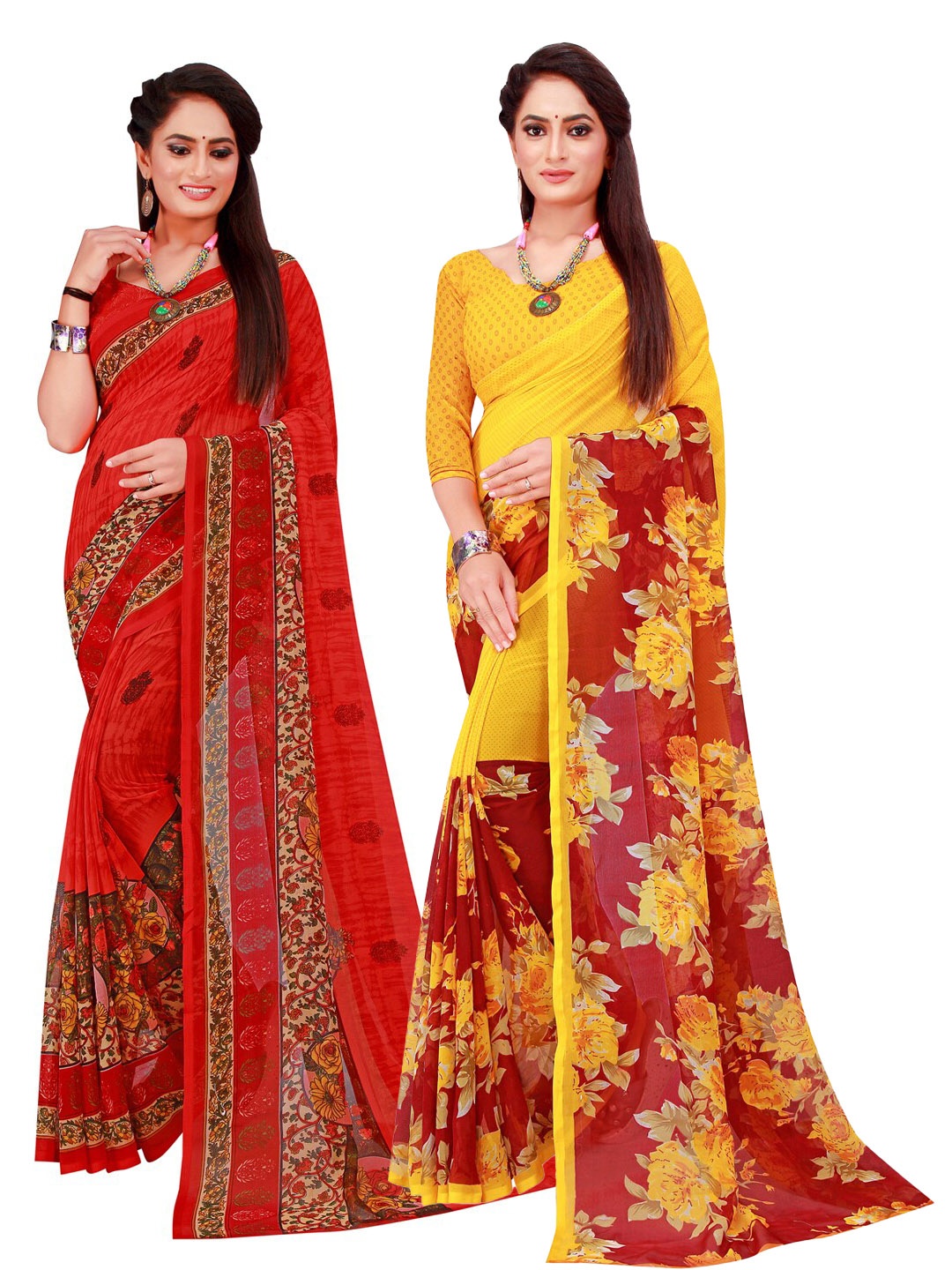 

Florence Women Maroon Sarees