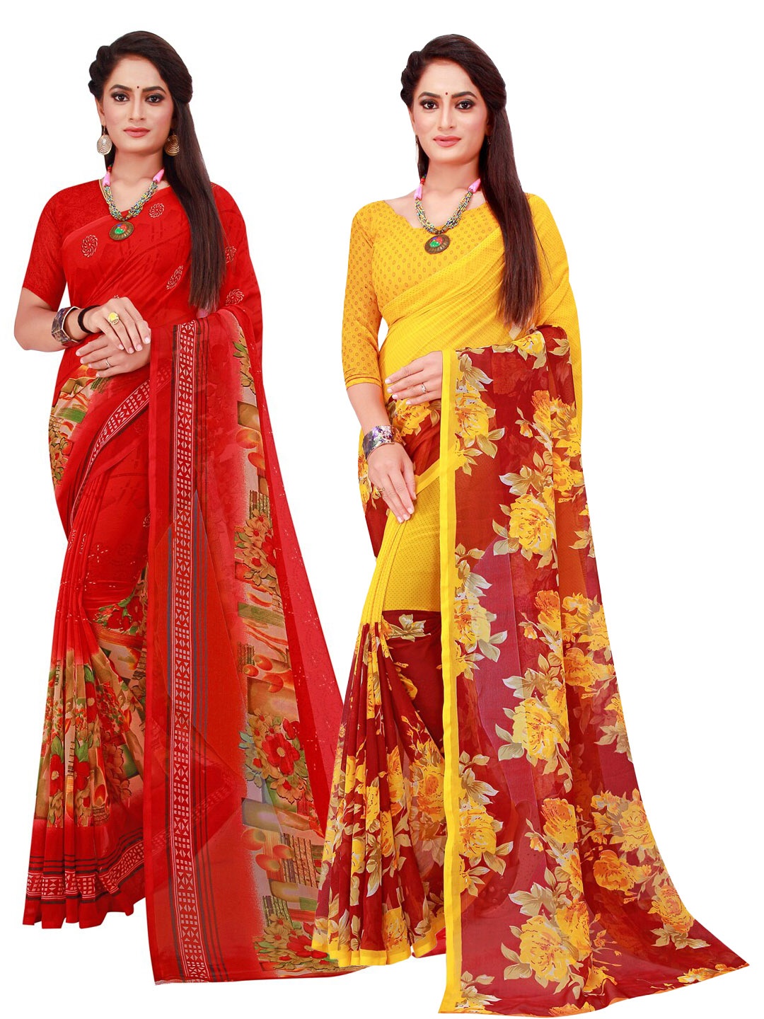 

Florence Women Red Sarees