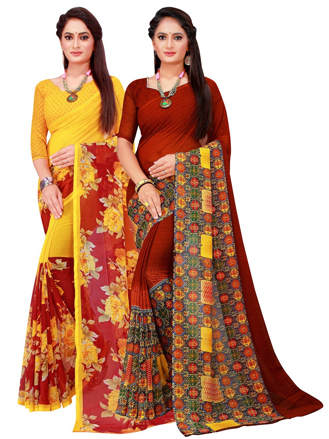 

Florence Women Maroon Sarees