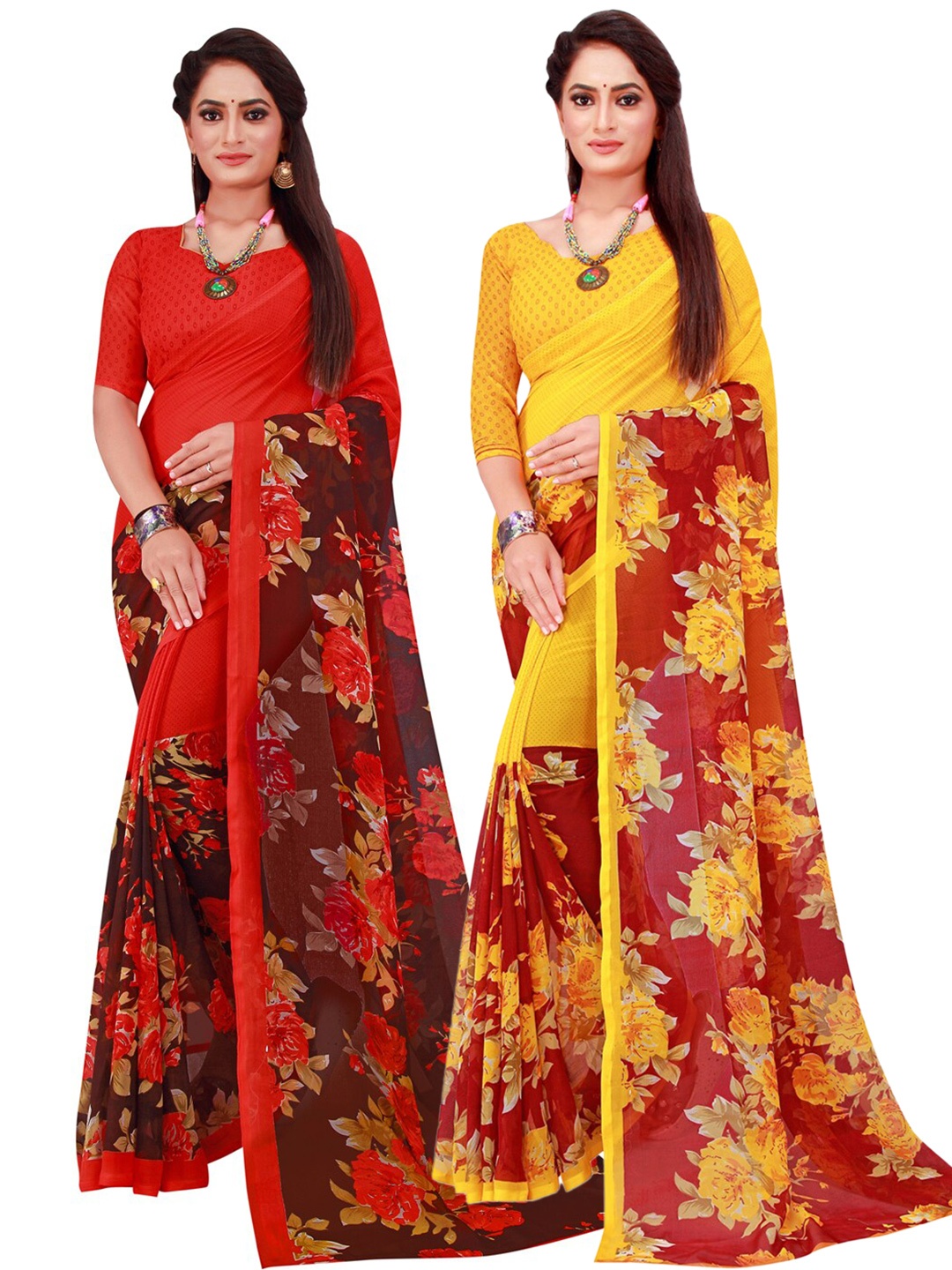 

Florence Women Maroon Sarees