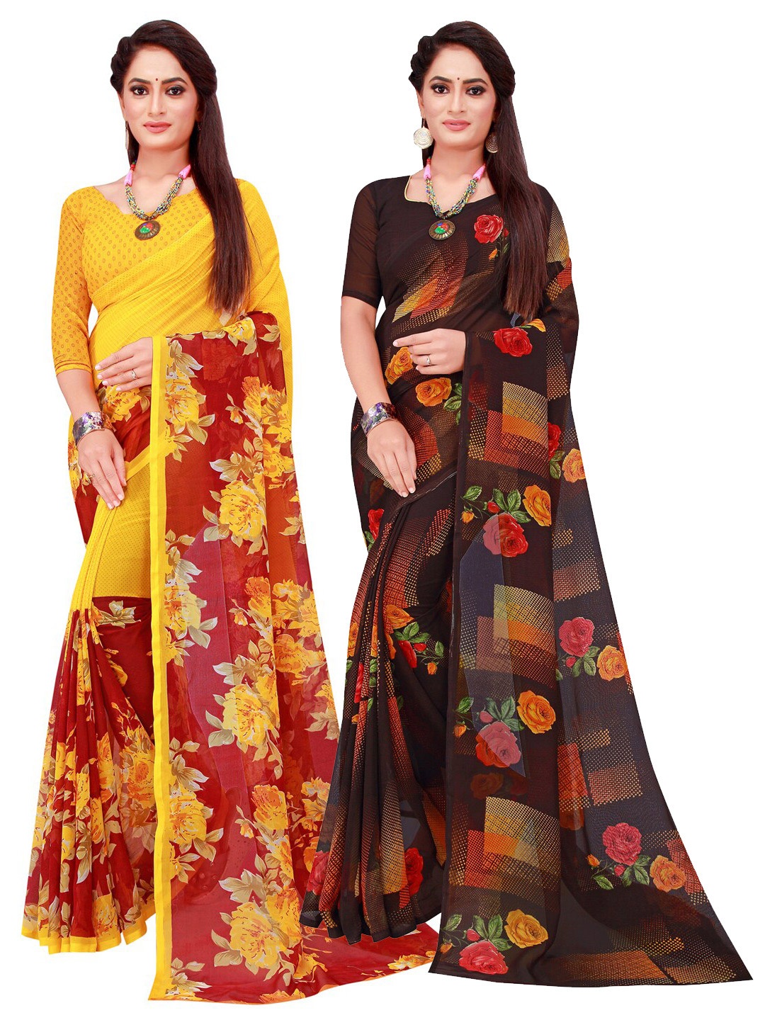 

Florence Women Maroon Sarees