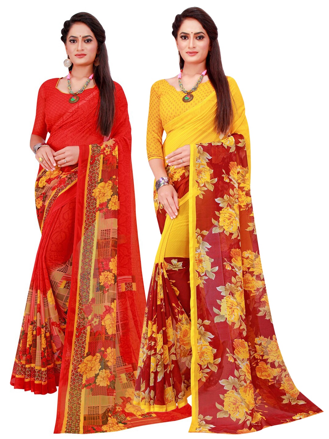 

Florence Women Maroon Sarees