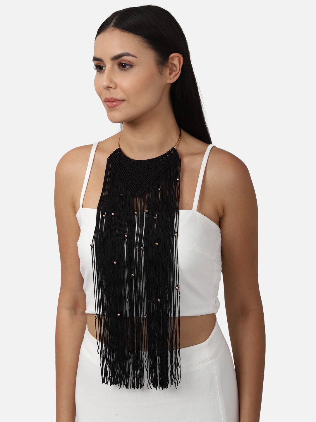 

FOREVER 21 Women Black Necklace and Chains